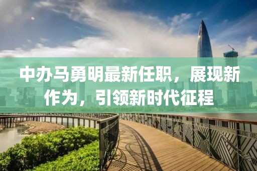 中辦馬勇明最新任職，展現(xiàn)新作為，引領(lǐng)新時代征程