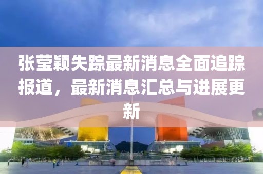 張瑩穎失蹤最新消息全面追蹤報道，最新消息匯總與進展更新