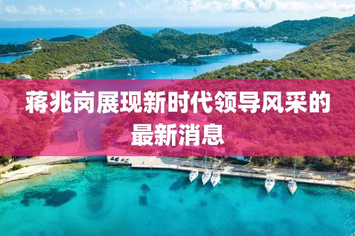 蔣兆崗展現(xiàn)新時(shí)代領(lǐng)導(dǎo)風(fēng)采的最新消息
