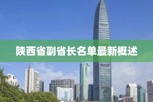 陜西省副省長(zhǎng)名單最新概述
