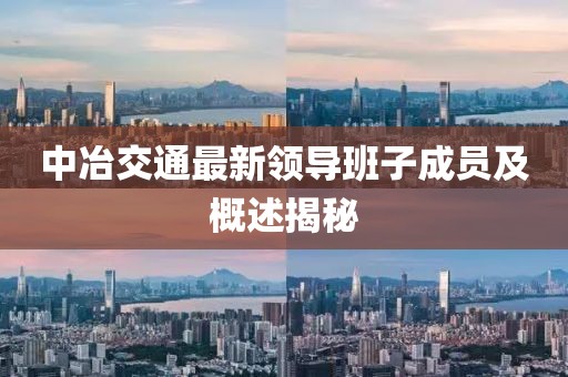 中冶交通最新領(lǐng)導班子成員及概述揭秘