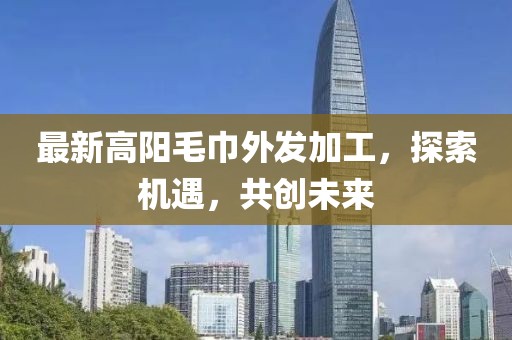 最新高陽毛巾外發(fā)加工，探索機遇，共創(chuàng)未來