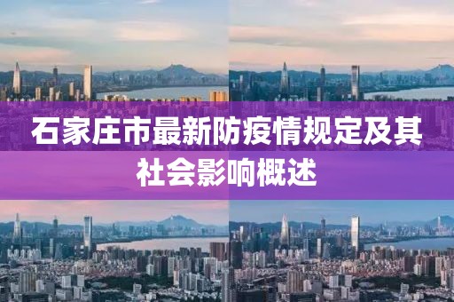 石家莊市最新防疫情規(guī)定及其社會(huì)影響概述