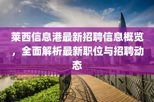 萊西信息港最新招聘信息概覽，全面解析最新職位與招聘動(dòng)態(tài)