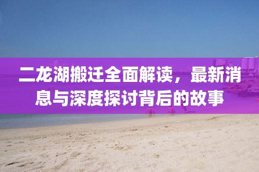 二龍湖搬遷全面解讀，最新消息與深度探討背后的故事