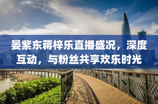 晏紫東蔣梓樂直播盛況，深度互動，與粉絲共享歡樂時光