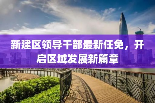 新建區(qū)領導干部最新任免，開啟區(qū)域發(fā)展新篇章