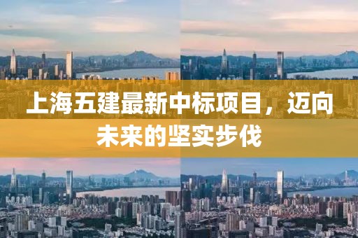 上海五建最新中標(biāo)項(xiàng)目，邁向未來(lái)的堅(jiān)實(shí)步伐