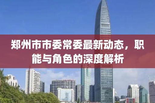 鄭州市市委常委最新動態(tài)，職能與角色的深度解析